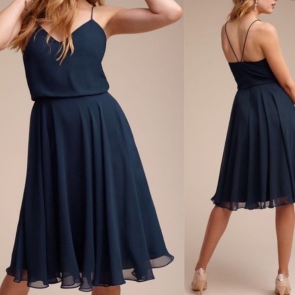 Jenny Yoo Dresses & Skirts - BHLDN Jenny Yoo Collection Navy Sienna Bridesmaid Dress Size 2